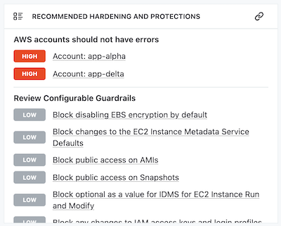 recommendations tile